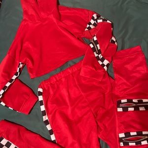 Crop hoodie/ Jogger set